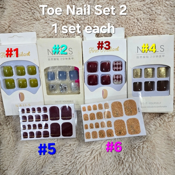 Press Ons for Your Toes, Mix & Match, 3/$10 - Picture 3 of 3